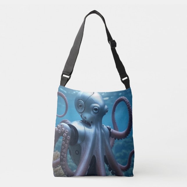 Bolso Cruzado Cartera transversal Cyber Octopus (Anverso)