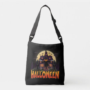 Bolso Cruzado Casa de calabaza asustada, Halloween