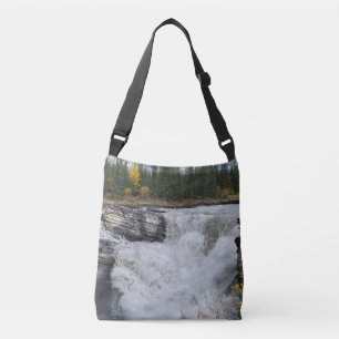 Bolso Cruzado Cascada de Athabasca Bosque de Otoño Cascada