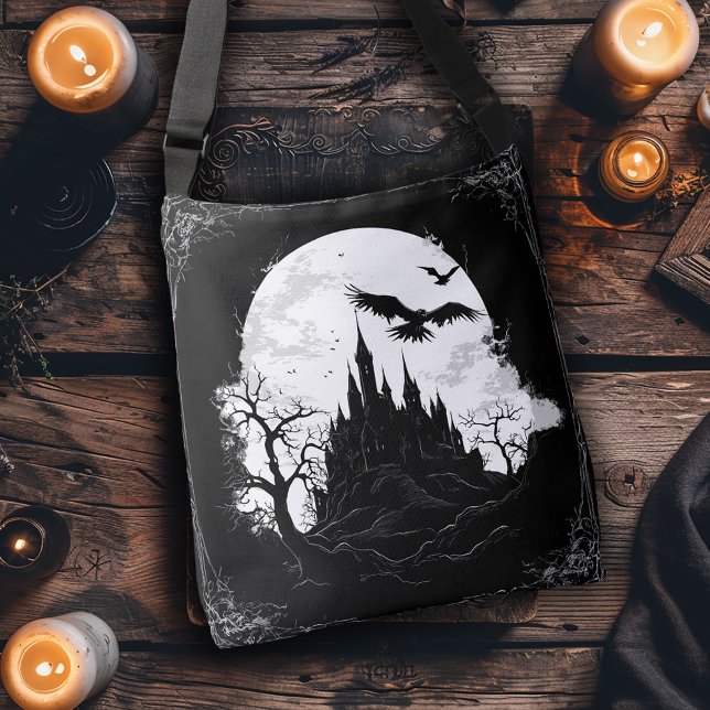 Bolso Cruzado Castillo gótico y luna (Subido por el creador)