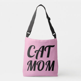 BOLSO CRUZADO CAT MOM PINK CROSS BODY BAG CUSTOM TOTE