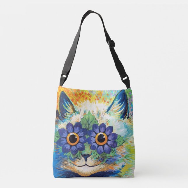 Bolso Cruzado Cat with Flower Eyes | Louis Wain | (Reverso)