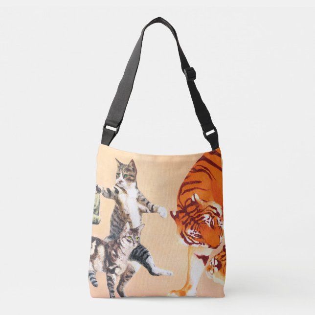 Bolso Cruzado Cats Going to Play Tote (Anverso)