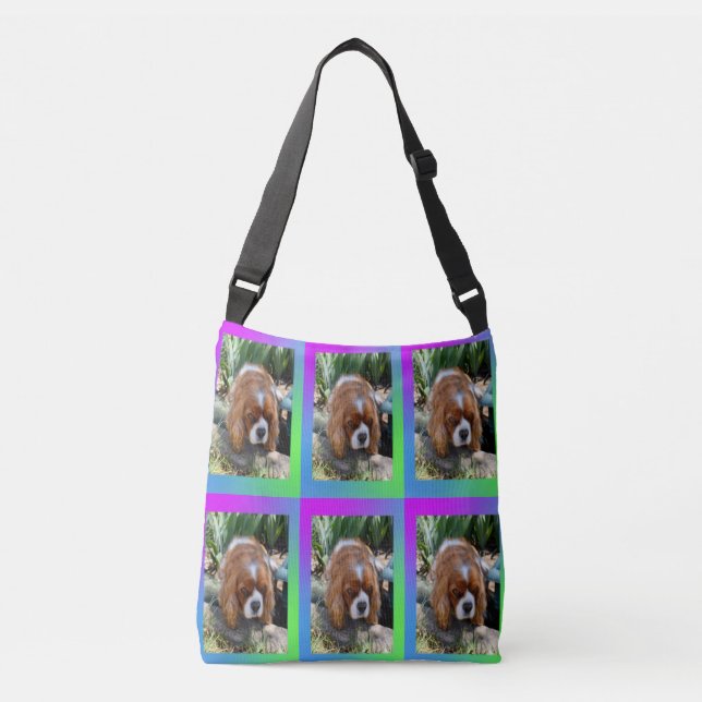 Bolso Cruzado Cavalier Spaniel Sooky Face, (Anverso)