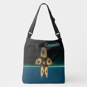Bolso Cruzado Cazador de inuit fractal - Canadá