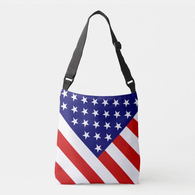 Bolso Cruzado cbcnt de la bandera de EE.UU. (Anverso)