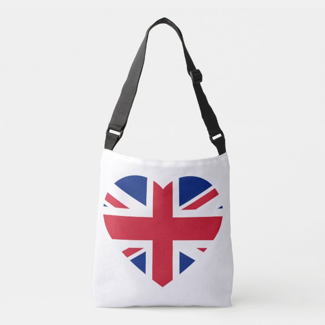 Bolso Cruzado cbcnt de Union Jack Heartflag (Anverso)