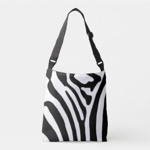 Bolso Cruzado Cebra ~ Blanco y negro
