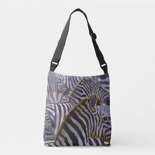 Bolso Cruzado Cebra - Totebag de cuerpo cruzado (Anverso)