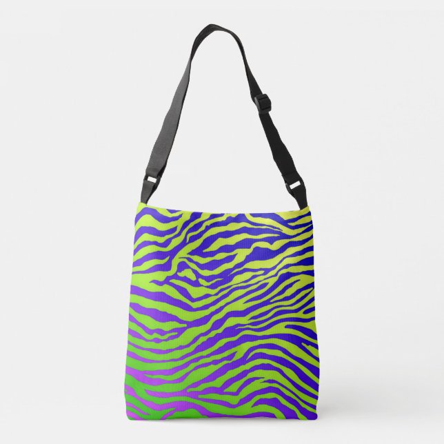 Bolso Cruzado Cebra verde (Reverso)