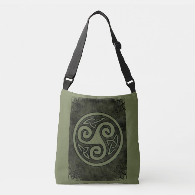 Bolso Cruzado Celtic Triskele o Triskelion (Anverso)