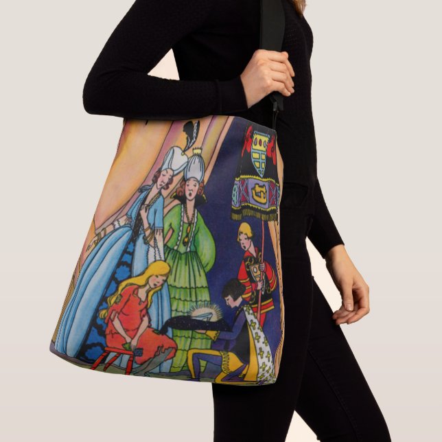 Bolso Cruzado Cenicienta, el príncipe y la zapatilla de vidrio (Detalle)