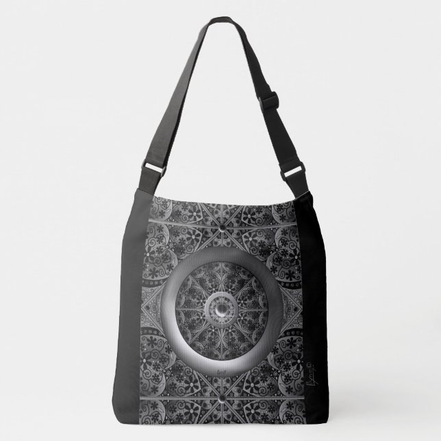 Bolso Cruzado Ceramic Lace Black (Anverso)