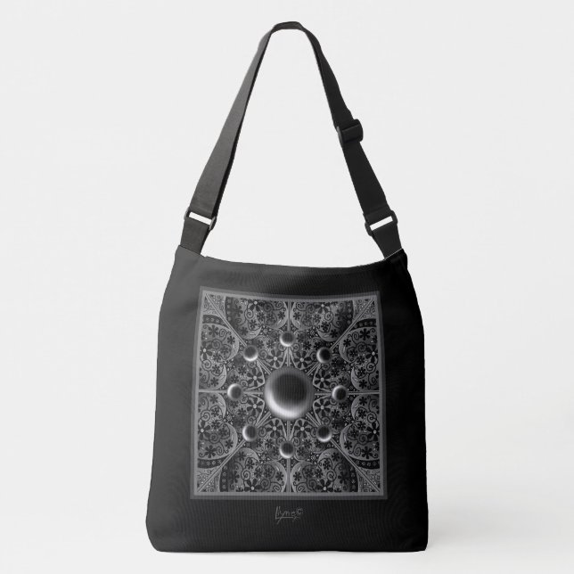 Bolso Cruzado Ceramic Lace Black (Anverso)