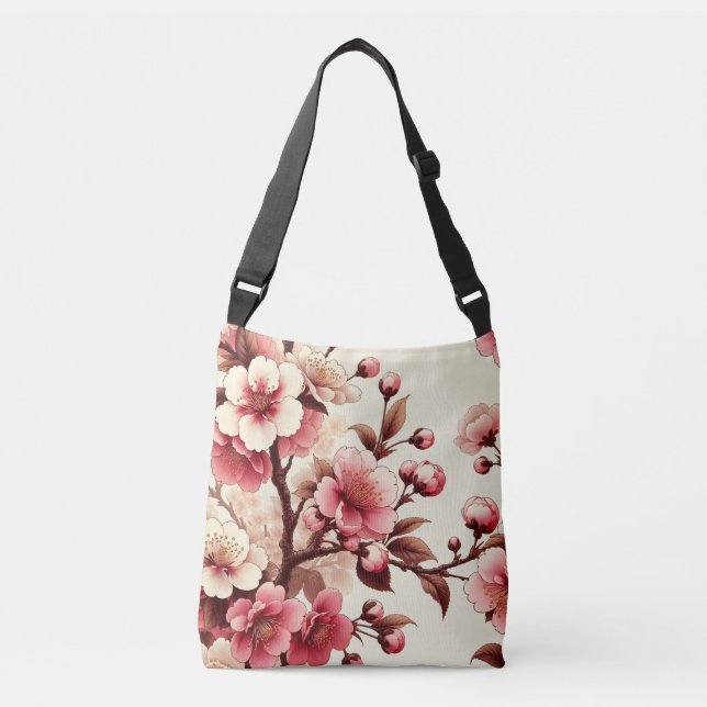 Bolso Cruzado Cerezo en flor (Anverso)