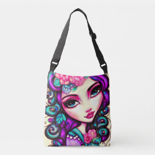 Bolso Cruzado Chica astuto artístico
