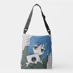 Bolso Cruzado Chica con la tableta