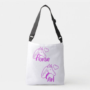 Bolso Cruzado Chica de caballo en morado con tipo de cabeza de c