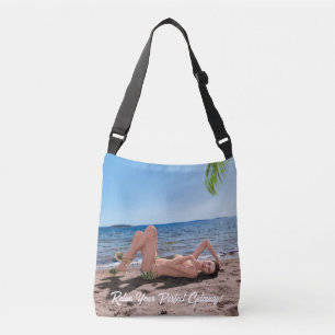 Bolso Cruzado Chica de vacaciones de primavera en Sandy Beach