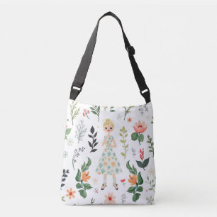 Bolso Cruzado Chica entre flores