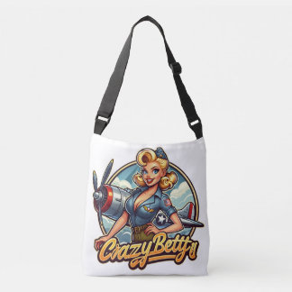 Bolso Cruzado Chica piloto de apuestas locas de Ww2 pinup