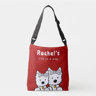 Bolso Cruzado Chica Westie Personalizado