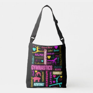 Bolso Cruzado Chicas coloridos Glosario Gimnasia Tipografía