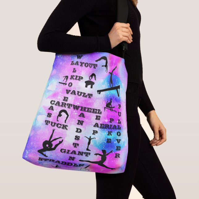 Bolso Cruzado Chicas Gimnasia Habilidades Crosswords Personaliza (Detalle)