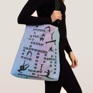 Bolso Cruzado Chicas Gimnasia Habilidades Crosswords Silver Holo