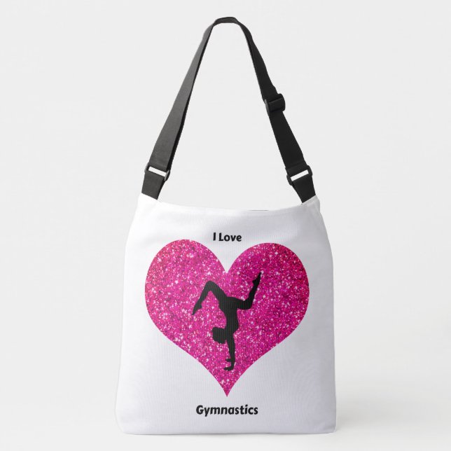 Bolso Cruzado Chicas Me Encanta El Tote De Gimnasia (Anverso)