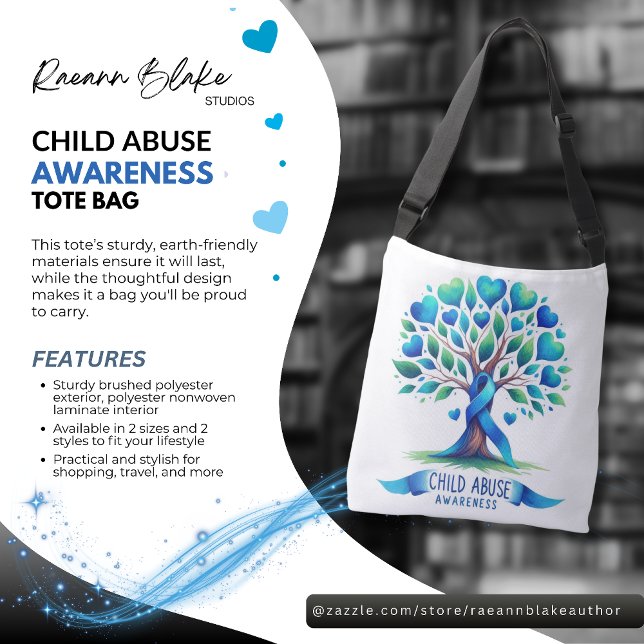 Bolso Cruzado Child Abuse Awareness Tote Bag (Subido por el creador)