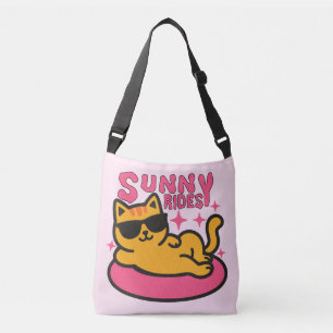 Bolso Cruzado Chill cat personalizado en flotación en estado de