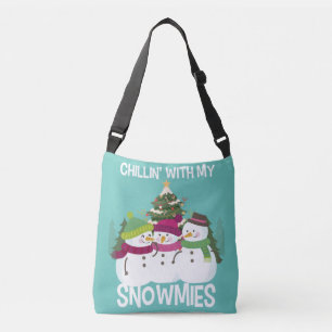 Bolso Cruzado Chillin' Con Mi Snowmie Xmas Snowman
