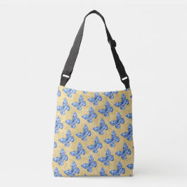 Bolso Cruzado Chinoiserie Blue Butterflies