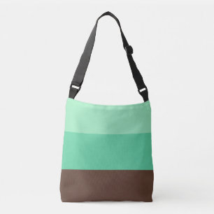 Bolso Cruzado Chip de chocolate para menta 3 bandas