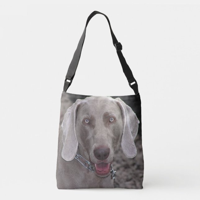 Bolso Cruzado Chocolate Weimaraner (Reverso)