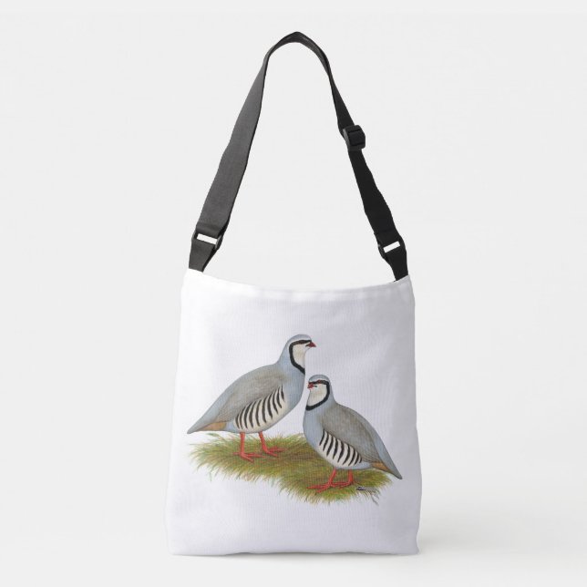 Bolso Cruzado Chukar Partridge Pair (Anverso)