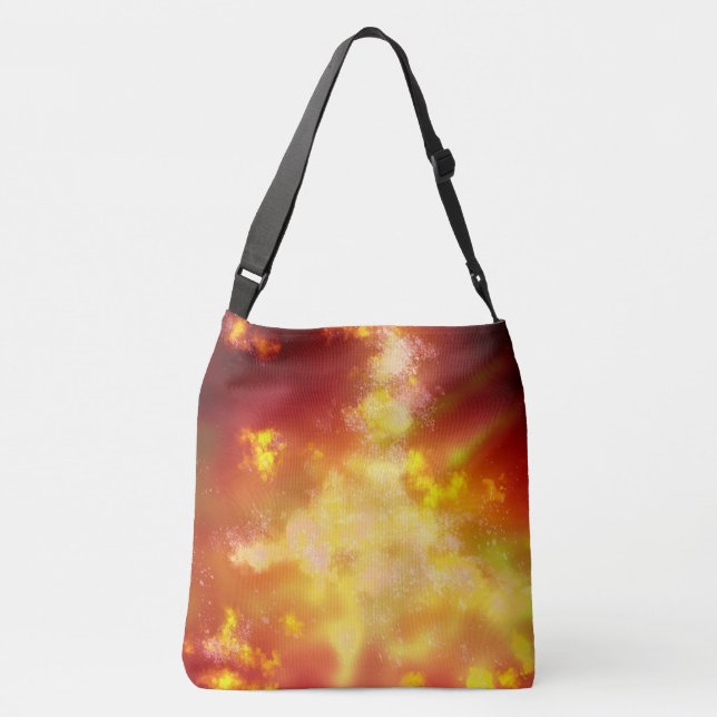 Bolso Cruzado Cielo nocturno de la llama (Reverso)