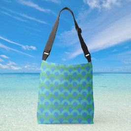 Bolso Cruzado Cinturón transversal de aros de azul