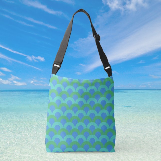Bolso Cruzado Cinturón transversal de aros de azul (Subido por el creador)