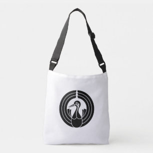 Bolso Cruzado Círculo de noshi en forma de grulla