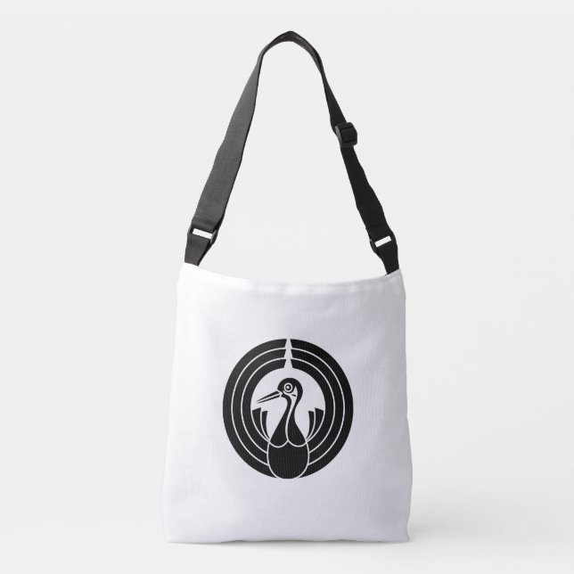 Bolso Cruzado Círculo de noshi en forma de grulla (Anverso)