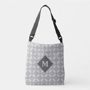 Bolso Cruzado Círculos Elegantes y Puntos de Plata