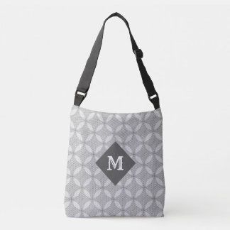 Bolso Cruzado Círculos Elegantes y Puntos de Plata