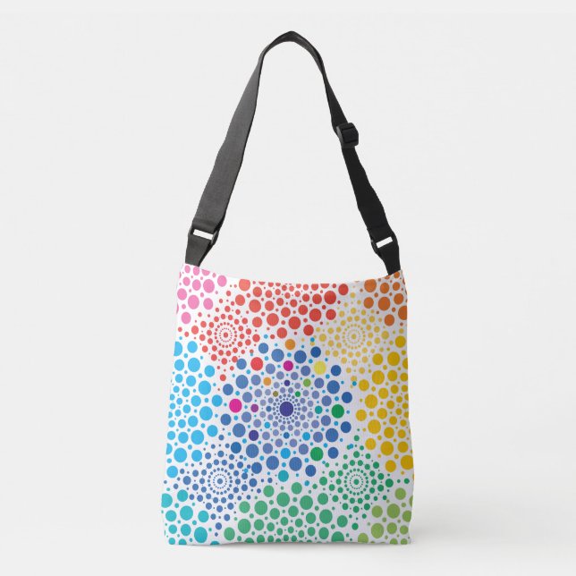 Bolso Cruzado Círculos Mandala 3 (Anverso)
