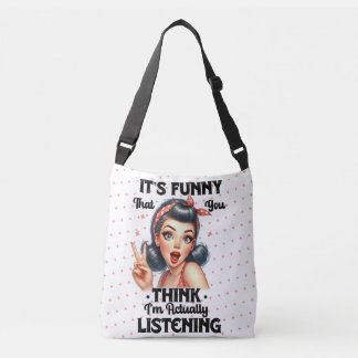 Bolso Cruzado Cita graciosa sarcástica cosa de Chicas