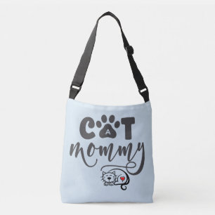 Bolso Cruzado Cita linda "mamá del gato "