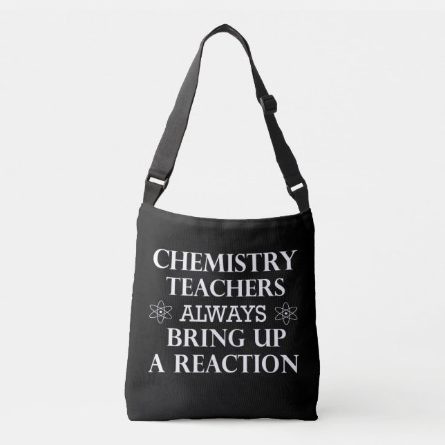 Bolso Cruzado Citas divertidas sobre el profesor de química (Anverso)
