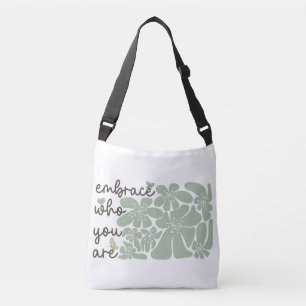 Bolso Cruzado Citas motivacionales Inspiradoras florales de Boho