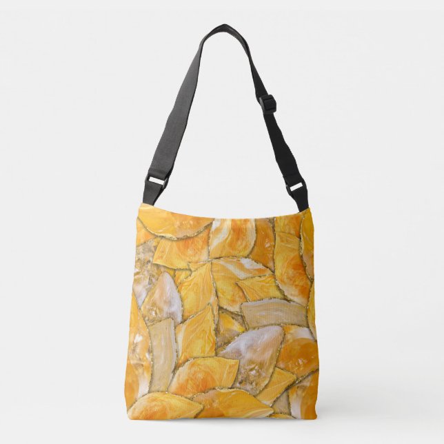 Bolso Cruzado Citrine flower petals (Anverso)